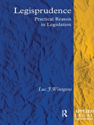 cover image of Legisprudence